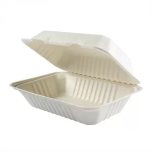 9"x6" Compostible Container 250/cs Clam Shell.